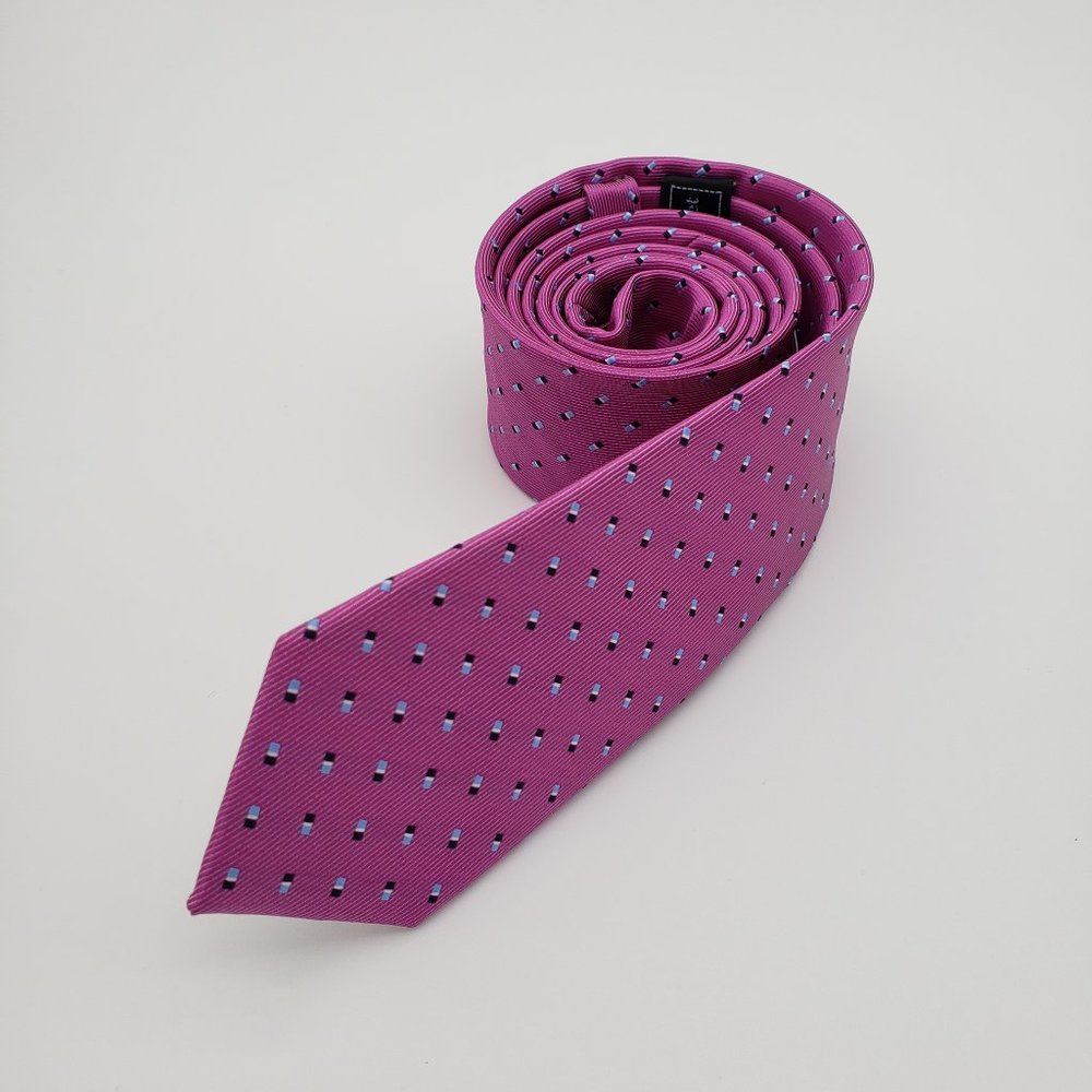 Laurant Bennet Milano Men's Dress Suit Skinny Neck Tie 57"L 2 1/8"W - Picture 2 of 8